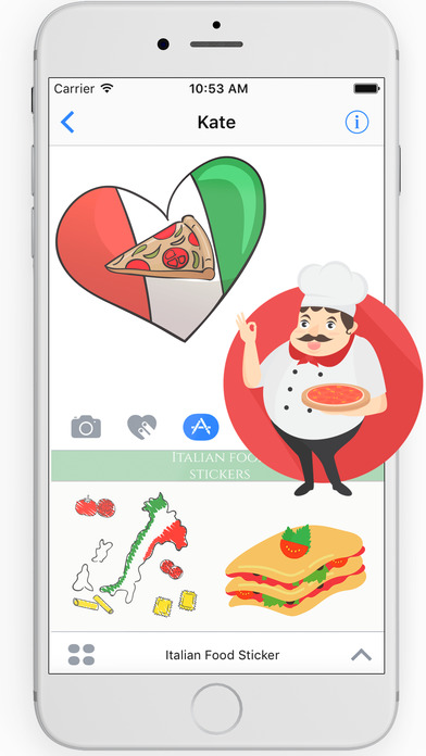 Italian Food Sticker I Love Italy screenshot 3