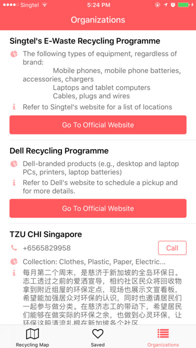 Singapore Recycling Map(clothes, Paper, Electric) screenshot 4