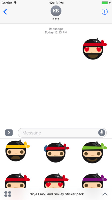 Ninja Stickers for iMessage screenshot 4