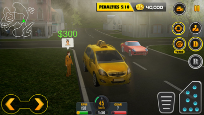 Crazy Hill Speed Taxi Driving 3D screenshot 3