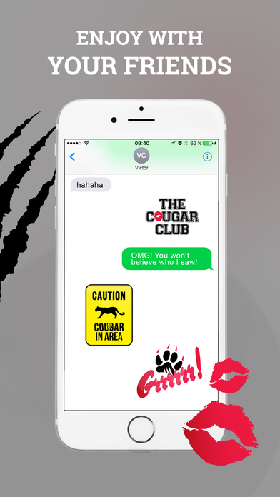 The Cougar Club-Moji screenshot 3