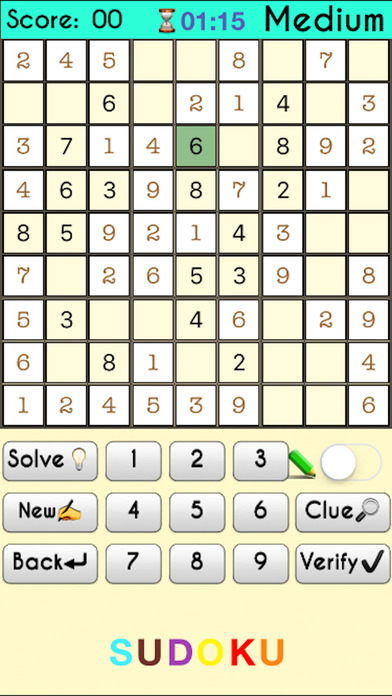 Complete Sudoku Puzzles 2- Full Featured Game screenshot 2