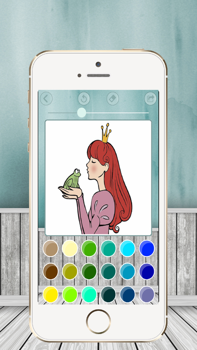 Paint and coloring princesses screenshot 3