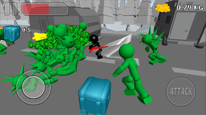 Stickman Killing Zombie 3D Pro screenshot 2