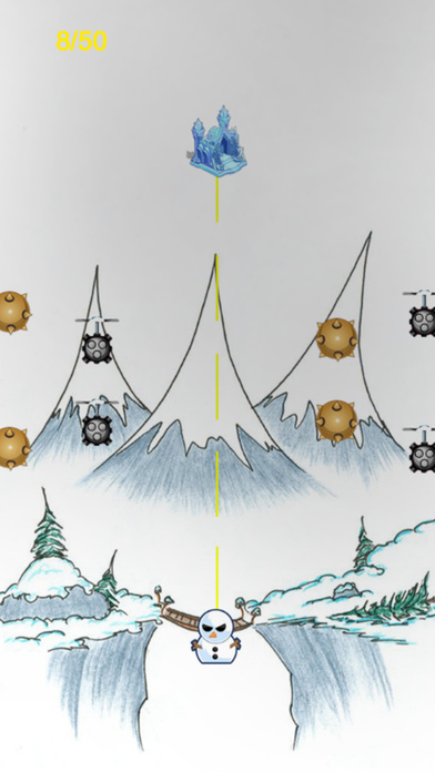 Snowman Mini Monster Avoid Obstacles Castle ice screenshot 2