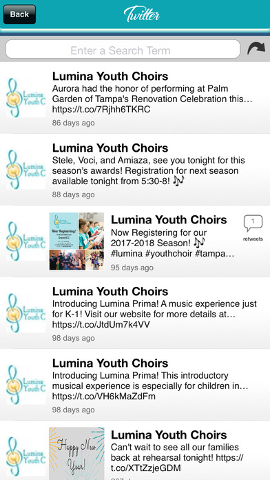 Lumina Youth Choirs screenshot 4