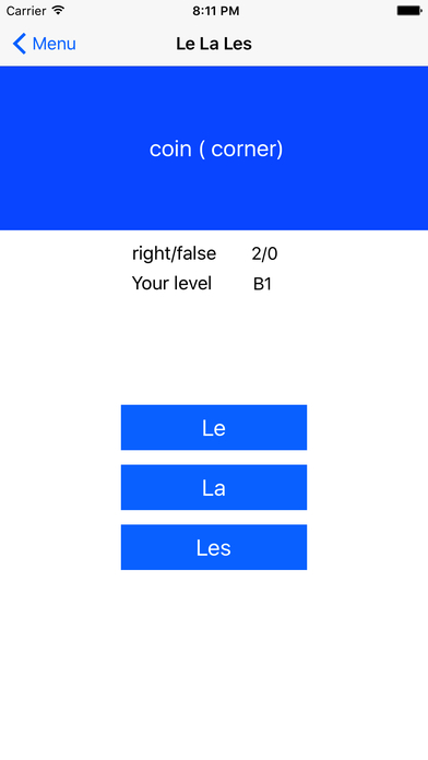 French Test A1 A2 B1 + Grammar screenshot 4