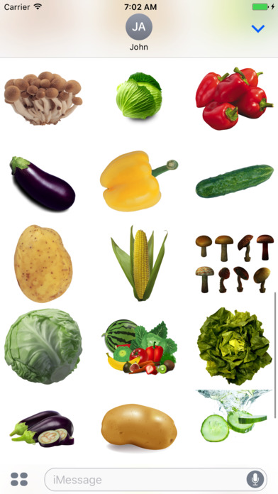 Vegetables Stickers Pack screenshot 2