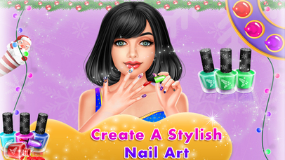 Christmas Doll Nail Art Designs screenshot 3