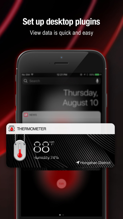 Thermometer & Hygrometer - weather widget screenshot 3