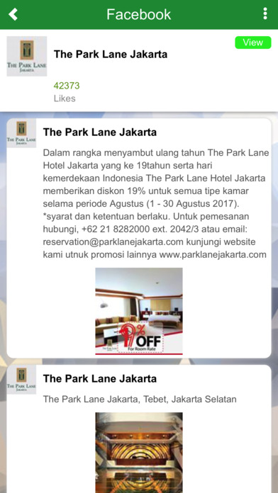 The Park Lane Hotel Jakarta screenshot 2
