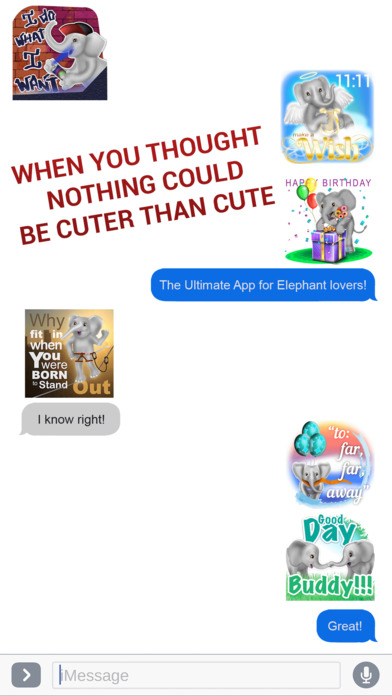 EleMoji - Elephant Emojis & Stickers screenshot 4