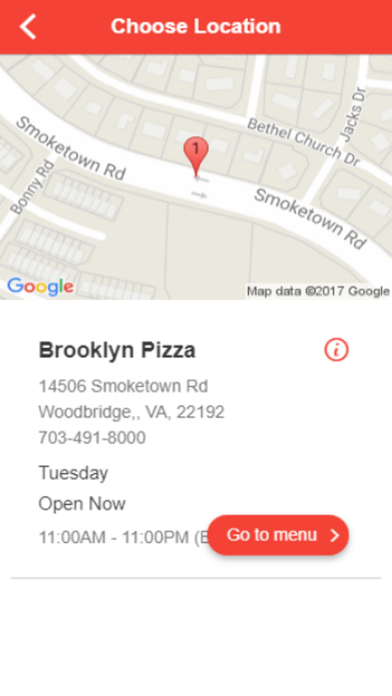 Brooklyn Pizza screenshot 2