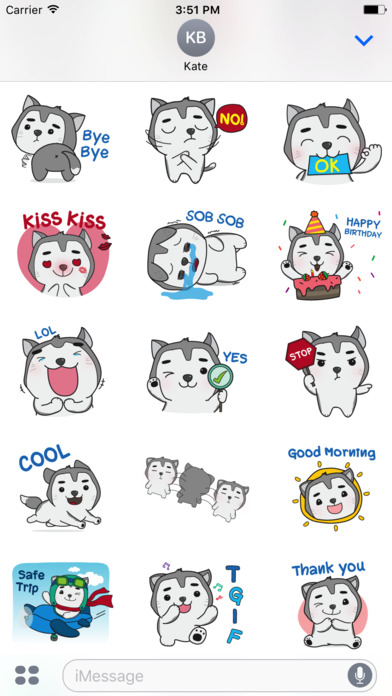 Husky The Dog Stickers screenshot 3