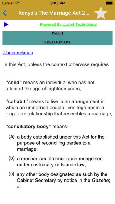 Kenya's The Marriage Act 2014 screenshot 3