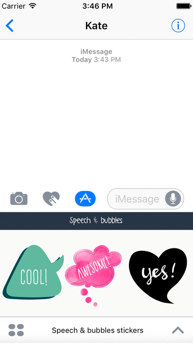 Speech and bubbles Sticker (comic dialogue) screenshot 3