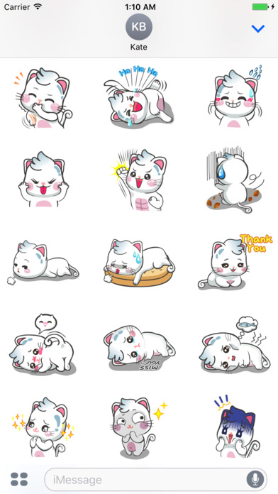 Cat Super Cute Stickers screenshot 3