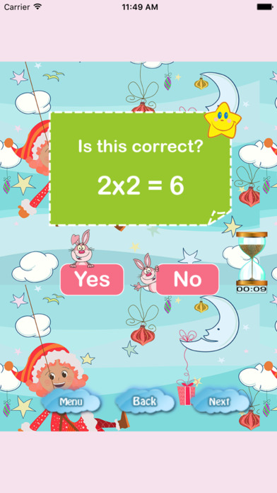 Game For Kids: Math Table Flash Cards screenshot 3