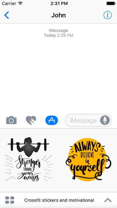 Crossfit stickers and motivational screenshot 3
