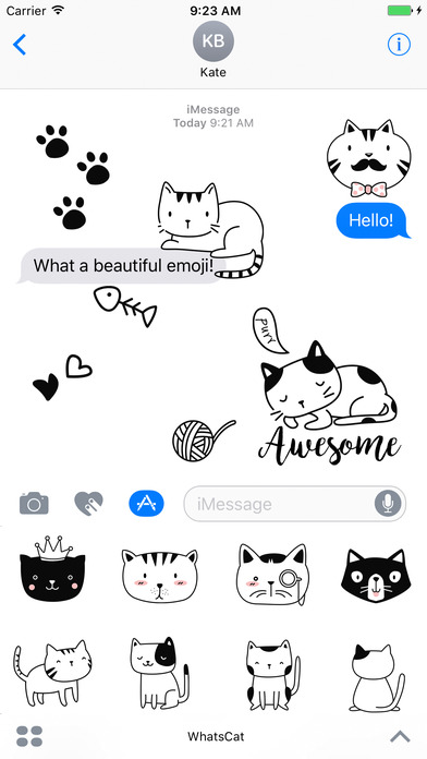 WhatsCat - Cat.s Emoji for iMessage and WhatsApp screenshot 2