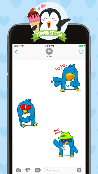 Penguin Stickers for iMessage screenshot 2