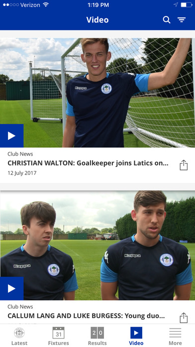 Wigan Athletic Official App screenshot 4