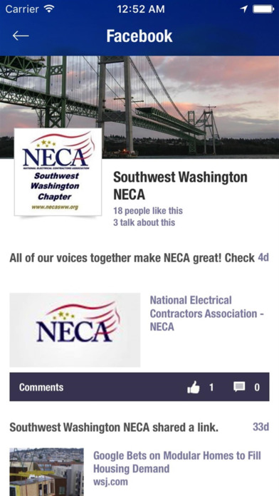 NECA Southwest Washington screenshot 3