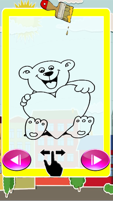 Color Painting Games Drawing Bear Version screenshot 2