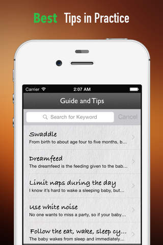 Baby Sleep Habits:Guide and Tutorial screenshot 4