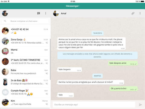 Messenger for WhatsApp - iPad Version screenshot 3
