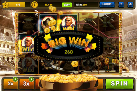 Ancient Empire Jackpot - Simulation of Casino Machines Play GAMING Slot For Free screenshot 3