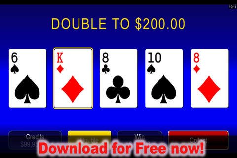 Popular Casino Card Game - Jacks or Better Poker - Microgaming screenshot 2