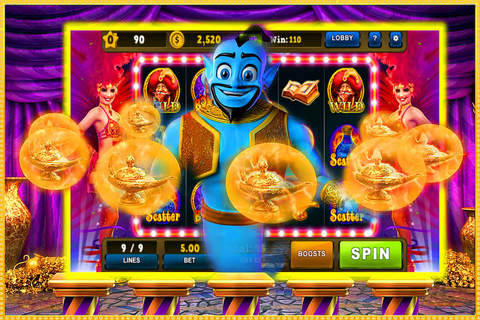 Hot Slots Casino Game Or Singing Genie Free Slots: Free Games HD ! screenshot 2