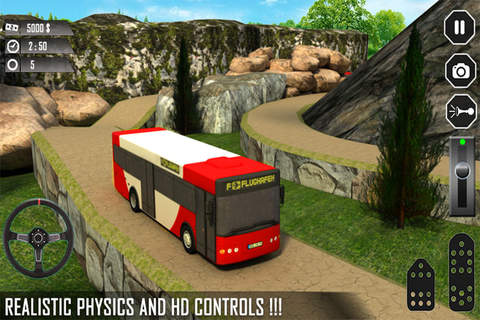 Off-Road Mountain Bus Driver Simulator 2016 screenshot 3