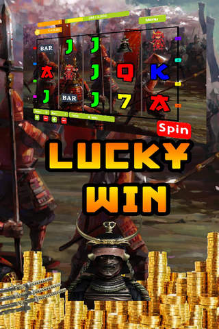 Samurai Shogun Japan Warrior Slots: Free Casino Slot Machine screenshot 2