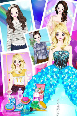 Fashionable Prom Dresses - Princess Doll Makeup,Makeover&Dressup Game For Girl screenshot 2