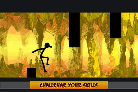 Stick-man Cave Runner Pro screenshot 3