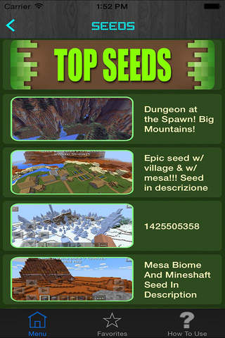 Free Seeds for Minecraft PE (Pocket Edition) - Top Seed For MCPE screenshot 2