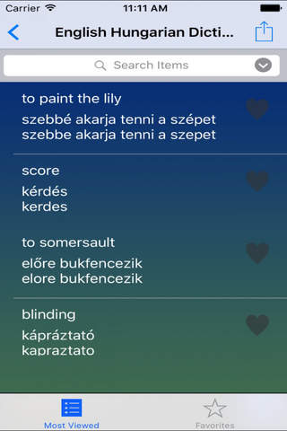 English Hungarian Dictionary Offline for Free - Build English Vocabulary to Improve English Speaking and English Grammar screenshot 3