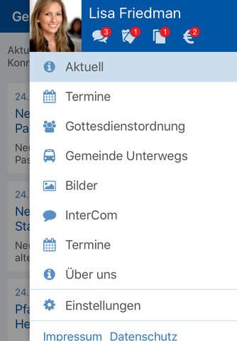 Gemeinde-App screenshot 2