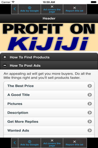 Tips To Profit On Kijiji SD screenshot 2