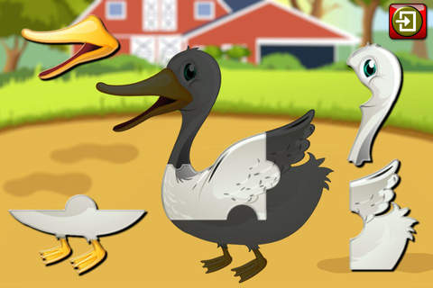 Kids Farm and Animal Jigsaw Puzzle - educational young childrens game for preschool and toddlers screenshot 2