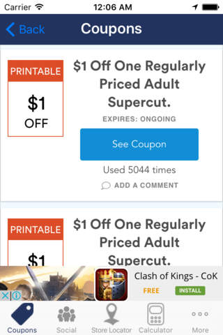 Savings & Coupons For Supercuts screenshot 3
