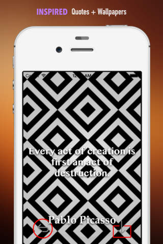 Geometric Wallpapers HD: Quotes Backgrounds with Geometry Patterns screenshot 4