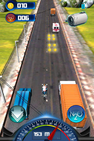 Moto Street Racer PRO : The thug biker traffic racer and police crash screenshot 3