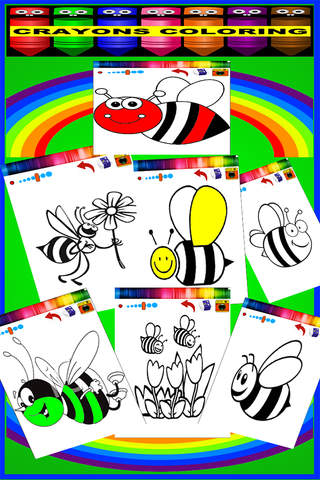 Coloring Book Inside Color Paintbox Color For Bee Edition screenshot 2