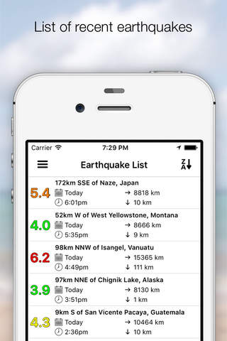 eQuake - Earthquake Alerts screenshot 4