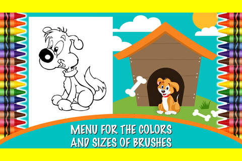 Puppies Coloring Book For Kids - Free Color Pages & Paint Dogs Photos As Dog, Puppy, Pets screenshot 3