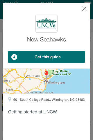 UNCW Guide screenshot 3