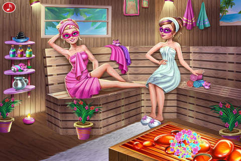 安娜的桑拿水疗 - 芭比的日常，化妆换装养成，女生儿童教育免费游戏 screenshot 2